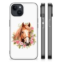 Dierenprint Telefoonhoesje voor iPhone 15 Plus Paard - thumbnail