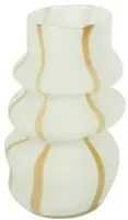 Countryfield vaas glas sweet-rib 17x29.5cm wit - thumbnail