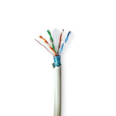 Nedis CCBG8526GY100S netwerkkabel Grijs 100 m Cat6 F/UTP (FTP)
