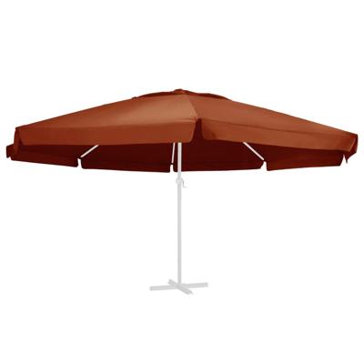 VidaXL Vervangingsdoek voor parasol 610 cm terracottakleurig