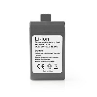 Nedis v2ahdy21v602 stofzuiger-accu li-ion 21,6 v 2 ah 43,2 wh vervanging voor dyson dc16-serie - thumbnail