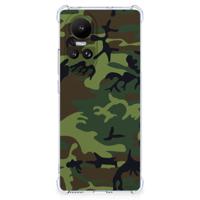 OPPO Reno10 | 10 Pro Doorzichtige Silicone Hoesje Army Dark - thumbnail