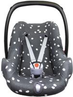 Briljant Baby autostoelhoes 0+ spots iron met interlock - thumbnail