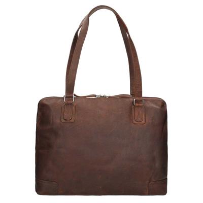 Chesterfield - Flint Lederen Schoudertas/Laptoptas - 13 inch - Bruin Chesterfield - Flint Lederen Schoudertas/Laptoptas - 13 inch - Bruin