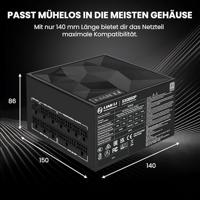 Lian Li SX Series 80 PLUS Platinum PC-netvoeding 850 W ATX 80 Plus Platinum - thumbnail