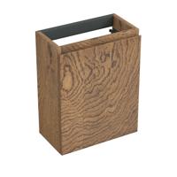 Fonteinkast Forzalaqua Siena 39.5x21.5x50 Cm 1 Deur Links Eiken Castle Brown - thumbnail