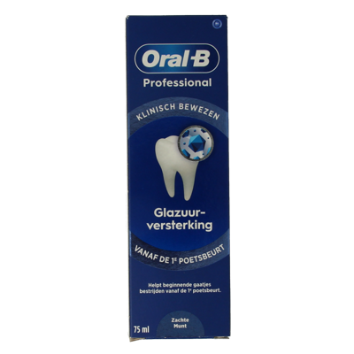 Oral B Tandpasta professional enamel strength clean mint 75 Milliliter Oral B Tandpasta professional enamel strength clean mint 75 Milliliter