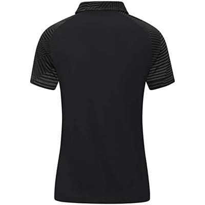 JAKO 6322D Polo Performance Dames - Zwart/Antra Light - 34