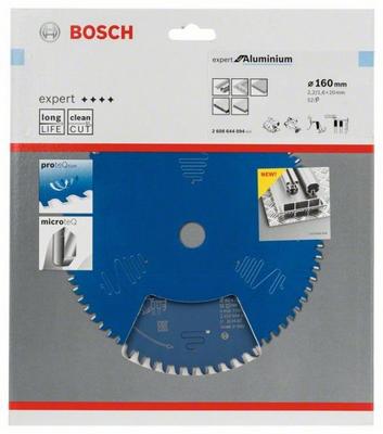 Bosch Professional Cirkelzaagblad EXPERT Aluminium | Ø 160 x 2,2 x 20mm 52T - 2608644094
