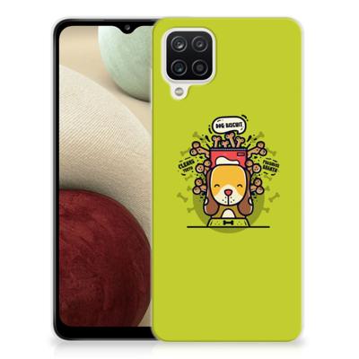 Samsung Galaxy A12 Telefoonhoesje met Naam Doggy Biscuit Samsung Galaxy A12 Telefoonhoesje met Naam Doggy Biscuit