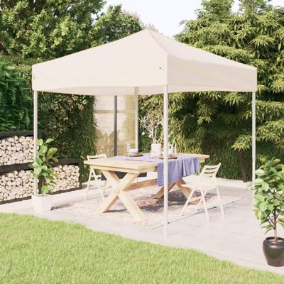 Partytent inklapbaar 2x2 m crmekleurig Partytent inklapbaar 2x2 m crmekleurig
