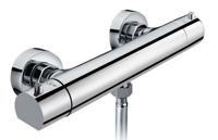 Opbouw Douchekraan Thermostatisch Sapho Kimura 2-knop Chroom - thumbnail