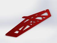 Arrma TVP Frame Aluminium (Red) (1PCS) (AR320260) - thumbnail