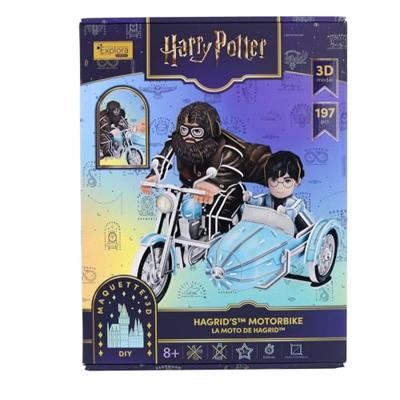 3D-puzzel - Hagrids motorfiets - EXPLORA - 540313 - Harry Potter-licentie - 192 stukjes - Geschikt voor kinderen vanaf 8 jaar