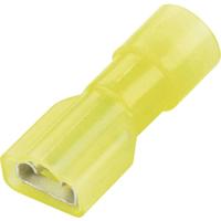 Vogt Verbindungstechnik 3967S Platte stekker (female) Insteekbreedte: 6.3 mm Insteekdikte: 0.8 mm 180 ° Volledig geïsoleerd Geel 1 stuk(s) - thumbnail