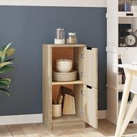 Dressoir 30x30x70 cm bewerkt hout sonoma eikenkleurig - thumbnail