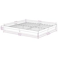 Bedframe zonder matras massief hout 160x200 cm - thumbnail