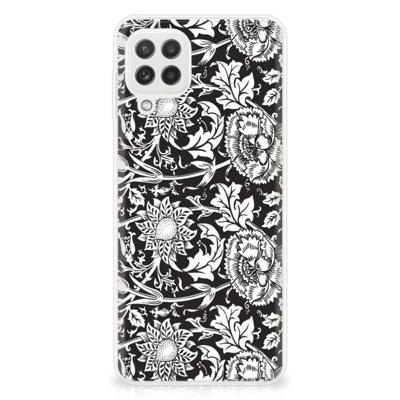 Samsung Galaxy A22 4G | M22 | TPU Case | Black Flowers Samsung Galaxy A22 4G | M22 | TPU Case | Black Flowers