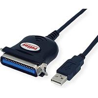 ROLINE USB converter kabel USB naar IEEE 1284, zwart, 1,8 m - thumbnail
