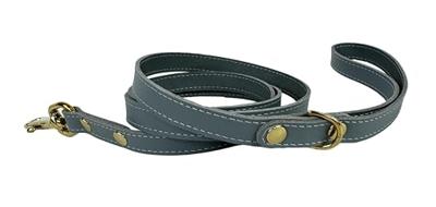 Sazzz hondenriem passion classic leer lichtblauw 147x1,5 cm