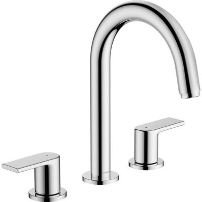 Hansgrohe Wastafelmengkraan Vernis Shape 3-Gats Met Trekwaste Chroom