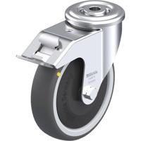 Blickle LER-PATH 125KF-FI-ELS Zwenkwiel met rem Wieldiameter: 125 mm Draagvermogen (max.): 150 kg 1 stuk(s) - thumbnail