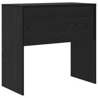 Bureau Zwart eiken 80 x 40 x 76 cm Bewerkt hout - thumbnail