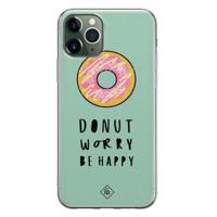iPhone 11 Pro Max siliconen hoesje - Donut worry - thumbnail