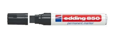 Permanente markeerstift Edding 850 Zwart (5 Stuks)