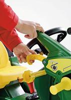 Rolly Toys Farmtrac John Deere 7930 traptrekker met lucht-banden, versnelling, rem en voorlader - thumbnail