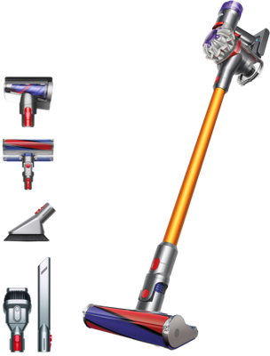 dyson V8 Absolute Silber-Gelb 476547-01 Accu-cycloonstofzuiger 21.6 V Incl. lader, Cycloon-techniek, Incl. accu, Zakloos dyson V8 Absolute Silber-Gelb 476547-01 Accu-cycloonstofzuiger 21.6 V Incl. lader, Cycloon-techniek, Incl. accu, Zakloos