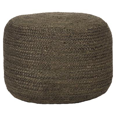 LABEL51 Poef 'Jute' kleur Zwart