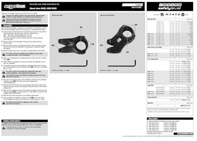 Ergotec voorbouw "bass" stem bass 31,8mm 45mm black