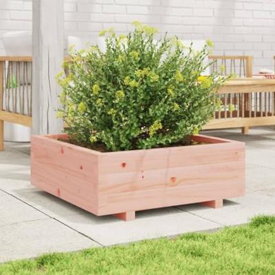 VidaXL Plantenbak 70x70x26,5 cm massief douglashout