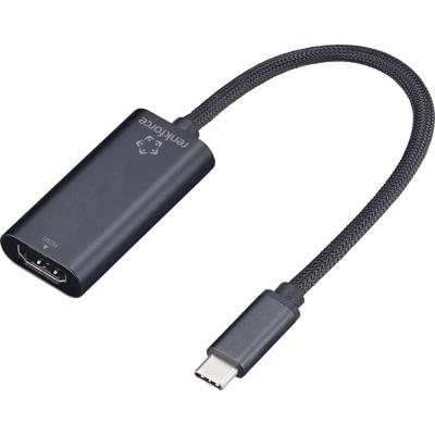 Renkforce RF-6700428 USB-C / HDMI Adapter [1x USB-C stekker - 1x HDMI-bus] Zwart 15 cm