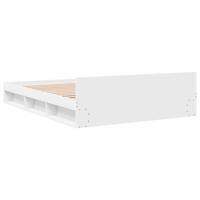 Bedframe met lades bewerkt hout wit 150x200 cm - thumbnail