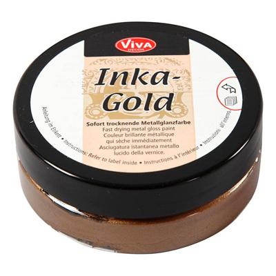 Creativ Company Inka-gold glanswax - brown gold, 50ml