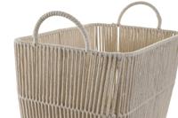 Mandenset DKD Home Decor Beige Metaal 39 x 29 x 31 cm 3 Onderdelen - thumbnail