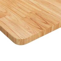 Werkbank rechthoek 100x60x(71,5-98) cm eikenhout lichtbruin - thumbnail
