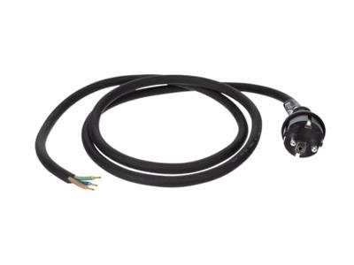 Rubber netsnoer 1.5 m 3g2.5 cee 7/7 stekker naar stekkerloos Velleman - Velleman Rubber netsnoer 1.5 m 3g2.5 cee 7/7 stekker naar stekkerloos Velleman - Velleman