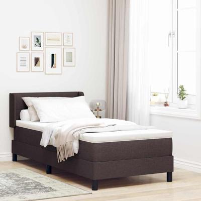 Boxspringbed met matras met matras Donkerbruin 90 x 190 cm