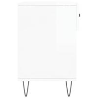 Schoenenbank 102x35x55 cm bewerkt hout hoogglans wit - thumbnail