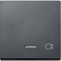 Merten 431714 Wisselschakelaar Afdekking System M Antraciet 1 stuk(s) - thumbnail