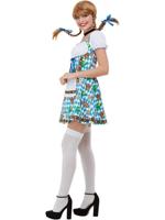 Oktoberfest Jurk Blauw Bierpullen Pretzel - thumbnail