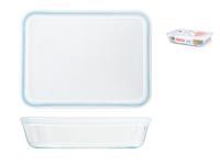 PYREX - 241P000 / 7046 - Rechthoekige schaal met deksel - 19cm * 14 cm - Pyrex Cook & Freeze - thumbnail