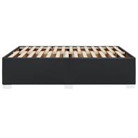 Bedframe kunstleer zwart 140x190 cm - thumbnail