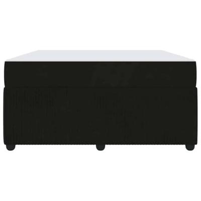 Bedframe met matras met matras Zwart 140 x 200 cm Fluweel