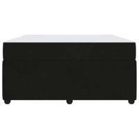 Bedframe met matras met matras Zwart 140 x 200 cm Fluweel - thumbnail