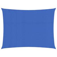 VidaXL Zonnezeil 160 g/m² rechthoekig 5x6 m hdpe blauw - thumbnail