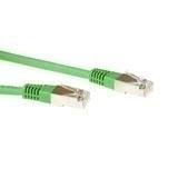 ACT Groene 10 meter LSZH SFTP CAT6 patchkabel met RJ45 connectoren ACT Groene 10 meter LSZH SFTP CAT6 patchkabel met RJ45 connectoren